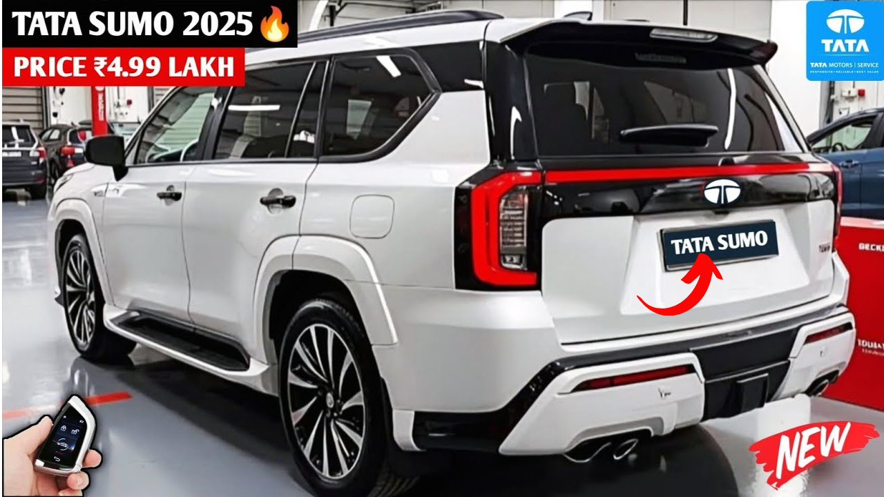 2025 Model 7-sSeater Tata Sumo Car Launched in The Middle Class Budget with Powerful Engine and 28 Kmpl Mileage, Know The Price